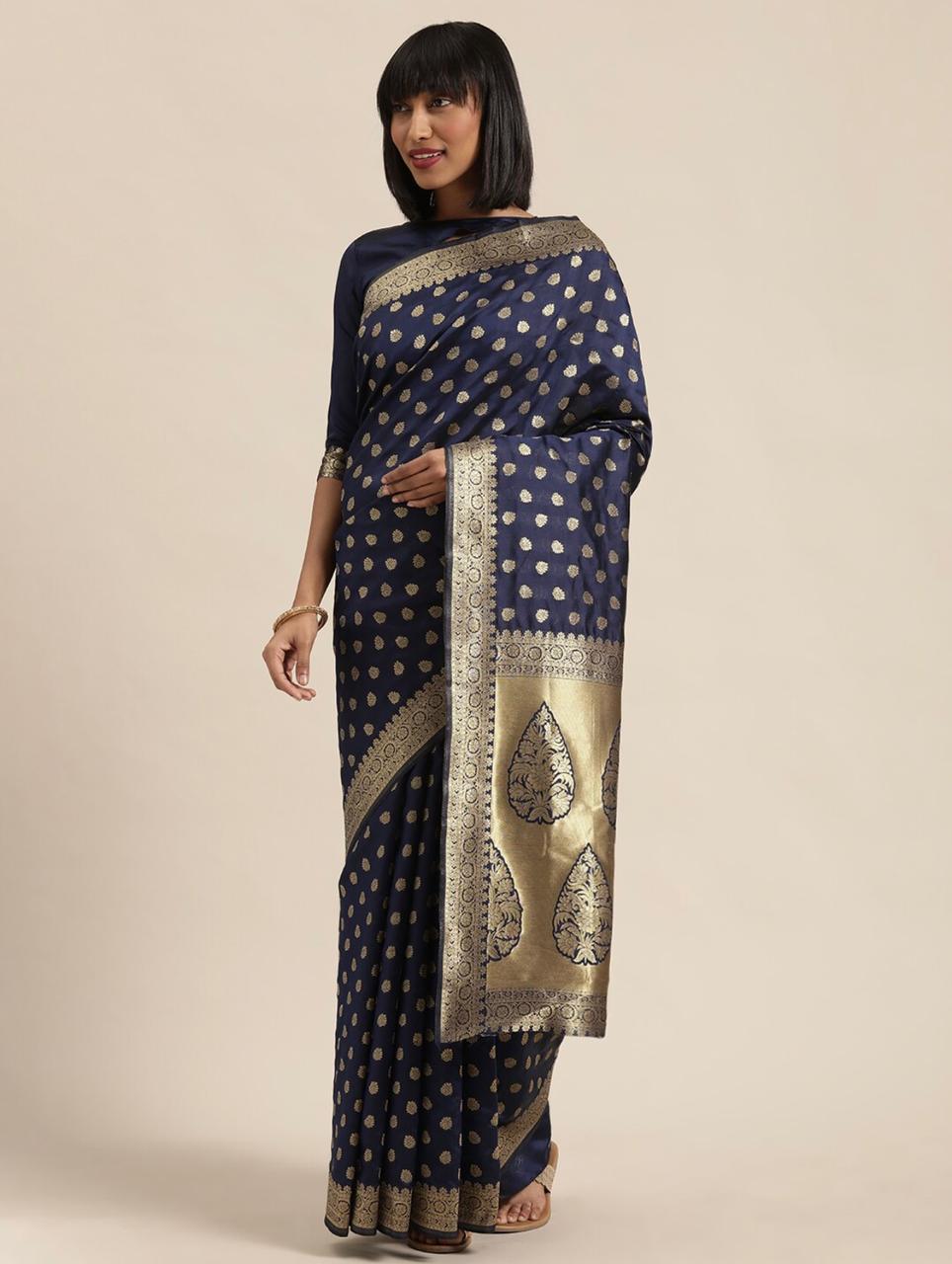 Rich Pallu Silk Latest Designer Casual Wear Silk Saree Collection 